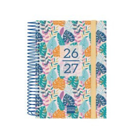 Calendarios murales y sobremesa AGENDA ESCOLAR (2026-27) FINOCAM SECUNDARIA ESPIRAL tapa PP D/P 8º 120x164 con GOMA TROPICAL