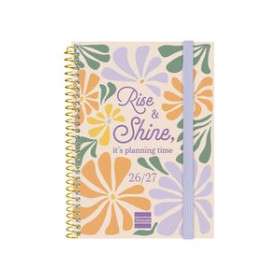 Calendarios murales y sobremesa AGENDA ESCOLAR (2026-27) FINOCAM SECUNDARIA ESPIRAL tapa PP S/V APAIS. 8º 120x164 con GOMA SHINE