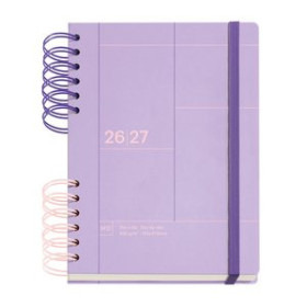 Agendas escolares AGENDA ESCOLAR (2026-27) MIQUELRIUS BACK TO BASICS WIRE-O tapa EXTRA con GOMA PLUS 4º 160