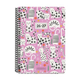 Agendas escolares AGENDA ESCOLAR (2026-27) MIQUELRIUS JUNIOR ESPIRAL tapa EXTRA PLUS 4º 150x213 S/V APAIS. CATS