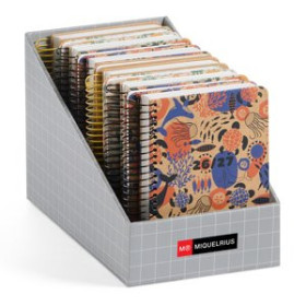 Agendas escolares AGENDA ESCOLAR (2026-27) MIQUELRIUS RECYCLED ESPIRAL tapa EXTRA ACTIVA 8º 117x174 EXPOSITOR DE 11