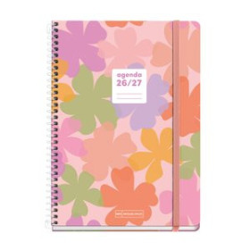Agendas escolares AGENDA ESCOLAR (2026-27) MIQUELRIUS TEEN ESPIRAL tapa EXTRA con GOMA PLUS 4º 155x215 D/P SUMMERY