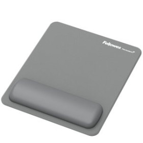 Alfombrillas y reposamuñecas ALFOMBRILLA RATON FELLOWES CON REPOSAMUÑECAS BREYTA GRIS