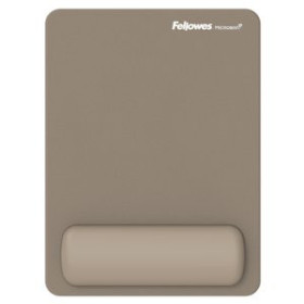 Alfombrillas y reposamuñecas ALFOMBRILLA RATON FELLOWES CON REPOSAMUÑECAS BREYTA XL MARRON