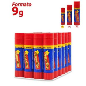 Pegamento en barra BARRA de PEGAMENTO SUPERTITE 9g BANDEJA de 24