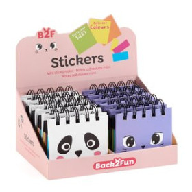 Agendas escolares BLOC DE NOTAS BACK2FUN MINI 25h 80g SURTIDO EXPOSITOR DE 10