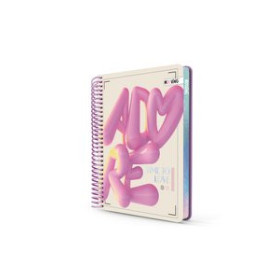 Blocs espiral tapa PP BLOC MOOVING PREMIUM tapa DURA 17x21.5cm 96h 80g CUAD.5x5 BALLOON SURTIDO (2 mod.)