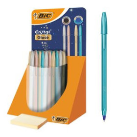 Bolígrafos BOLIGRAFO BIC CRISTAL GLACE EXPOSITOR DE 40