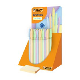 Bolígrafos BOLIGRAFO BIC CRISTAL PASTEL EXPOSITOR DE 40