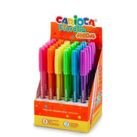 Rollers de tinta gel BOLIGRAFO CARIOCA FIORELLA GEL NEON EXPOSITOR de 30