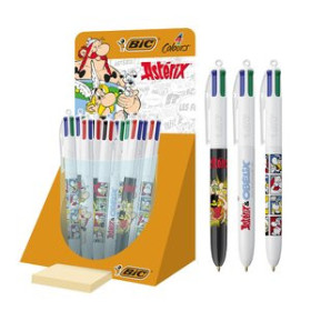 Bolígrafos de colores BOLIGRAFO de 4 COLORES BIC DECORADO ASTERIX (Ed. Limitada) EXPOSITOR de 30