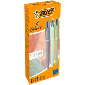 Bolígrafos de colores BOLIGRAFO de 4 COLORES BIC TONOS MINERAL