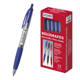 Bolígrafos retráctiles BOLIGRAFO DOHE RETRACTIL 1.0 mm AZUL