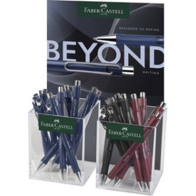 Bolígrafos retráctiles BOLIGRAFO RT.  FABER-CASTELL BEYOND BALL EXPOSITOR de 24