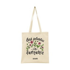Bolsos y bandoleras BOLSA TOTE BAG DOHE MEDIANA "LESS PLASTIC IS FANTASTIC"