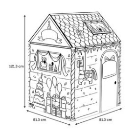 Juegos tradicionales CAJA BANKERS BOX PARA PINTAR CARTON ECOLOGICO CASITA CUMPLEAÑOS