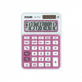 Calculadoras de bolsillo CALCULADORA de BOLSILLO DOHE 12 DIGITOS ROSA