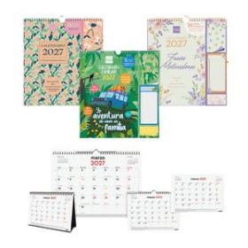 Calendarios murales y sobremesa CALENDARIO (2026-27) FINOCAM 16 MESES SURTIDO PACK de 14
