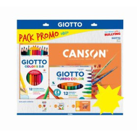 Papel técnicas secas: Blocs y láminas CANSON/GIOTTO PACK PROMO DIBUJO