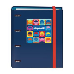 Carpebloc CARPEBLOC DOHE PLAYMOBIL A4 POLYFOAM 4 ANILLAS MIXTAS 35 mm con RECAMBIO 100hj. 90gr. CUADRIC.5x5 AZUL
