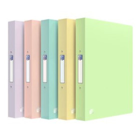 Carpetas de anillas CARPETA de ANILLAS OXFORD/ELBA URBAN PP TRANSLUCIDO A4+ 2 an.REDONDA 30mm SURTIDO (5 col. pastel)