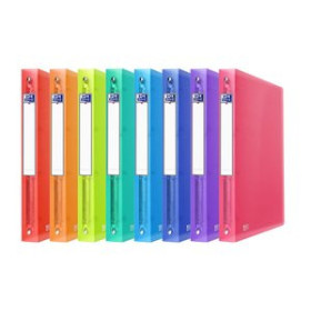 Carpetas de anillas CARPETA de ANILLAS OXFORD/ELBA URBAN PP TRANSLUCIDO A4+ 4 an.15mm REDONDA SURTIDO (5 colores)