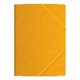 Carpetas de gomas CARPETA de GOMAS y SOLAPAS DOHE Fº CARTON AMARILLO