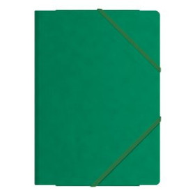 Carpetas de gomas CARPETA de GOMAS y SOLAPAS DOHE Fº CARTON VERDE