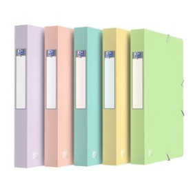 Carpetas de proyectos CARPETA de PROYECTOS OXFORD/ELBA URBAN PP TRANSLUCIDO A4+ GOMAS  4 cm SURTIDO (5 col. pastel)