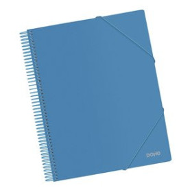 Carpetas de fundas (tarifarios) CARPETA FUNDAS (TARIFARIO) DOHE ESPIRAL PP OPACO A4 20 F. AZUL
