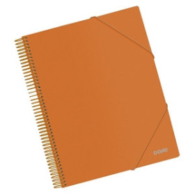 Carpetas de fundas (tarifarios) CARPETA FUNDAS (TARIFARIO) DOHE ESPIRAL PP OPACO A4 30 F. NARANJA
