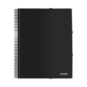 Carpetas de fundas (tarifarios) CARPETA FUNDAS (TARIFARIO) DOHE ESPIRAL PP OPACO A4 30 F. NEGRO