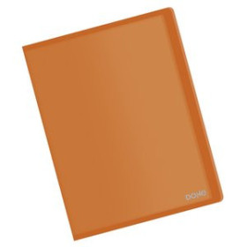 Carpetas de fundas (tarifarios) CARPETA FUNDAS (TARIFARIO) DOHE PP FLEXIBLE TRASLUCIDO A4 20 F. NARANJA
