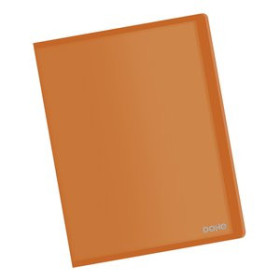 Carpetas de fundas (tarifarios) CARPETA FUNDAS (TARIFARIO) DOHE PP FLEXIBLE TRASLUCIDO A4 40 F. NARANJA
