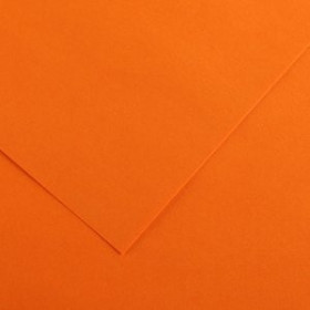 Cartulinas CARTULINA 70x100cm CANSON COLORLINE 220g LISO/FINO NARANJA PAQUETE de 25