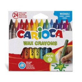 Ceras de colores CERAS CARIOCA MAXI CAJA de 24