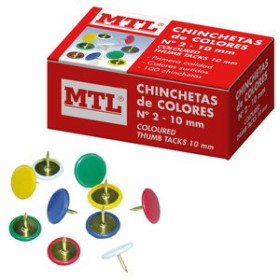 Chinchetas CHINCHETA DOHE COLORES SURTIDOS CAJA de 100