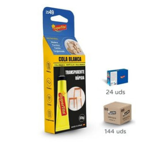 Cola transparente COLA BLANCA/TRANSPARENTE SUPERTITE 20g