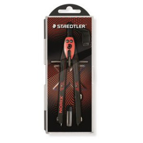 Compases COMPAS STAEDTLER NORIX 555 01 CON TUBO MINAS ROJO