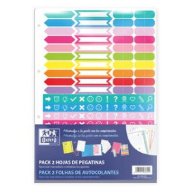 Carpebloc COMPLEMENTO OXFORD EUROPEANBINDER PACK DE 2 HOJAS DE STIKERS