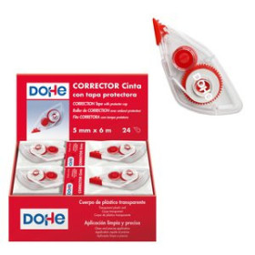 Correctores en cinta CORRECTOR CINTA DOHE ROJO 5 mm x 6 m