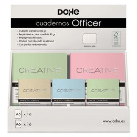 Cuadernos de notas CUADERNO DOHE CREATIVE SURTIDO EXP. 32 (16x A5 y 16x A6)