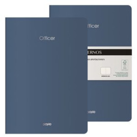 Cuadernos de notas CUADERNO DOHE OFFICER A4 40h 90gr. LISO AZUL NOCHE PACK de 2
