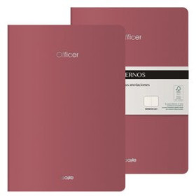 Cuadernos de notas CUADERNO DOHE OFFICER A4 40h 90gr. LISO BURDEOS PACK de 2