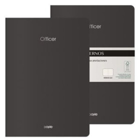 Cuadernos de notas CUADERNO DOHE OFFICER A4 40h 90gr. LISO NEGRO NOCHE PACK de 2