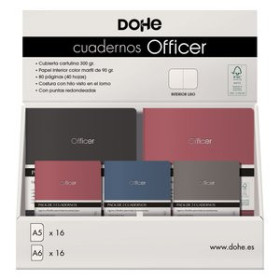 Cuadernos de notas CUADERNO DOHE OFFICER SURTIDO EXP. 32 (16x A5 y 16x A6)