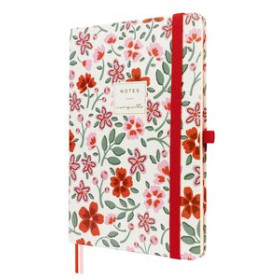 Cuadernos de notas CUADERNO FINOCAM MONIQUILLA TAPA DURA A5 72h 80gr. LISO con GOMA ROJO