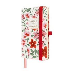 Cuadernos de notas CUADERNO FINOCAM MONIQUILLA TAPA DURA 9x15 72h 80gr. LISO con GOMA ROJO