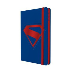 Cuadernos de notas CUADERNO MOOVING TAPA DURA A5 96h 90gr. HORIZONTAL con GOMA DC SUPERMAN SURTIDOS