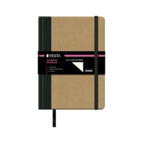 Cuadernos de notas CUADERNO VESTA NATURE A5 BULLET JOURNAL con GOMA